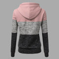 Img 4 - Thick Long Sleeved Hoodies Spliced Loose Student Tops Women Solid Colored Sweatshirt