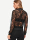 IMG 116 of Popular Europe Translucent Lace Women Sexy Jacket Outerwear