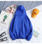 IMG 116 of Hooded Sweatshirt insHip-Hop Loose Thick Couple Solid Colored c Outerwear