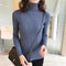 Img 6 - High Collar Slimming Fitted Sweater Women Long Sleeved Tops Sweater