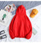 IMG 112 of Hooded Sweatshirt insHip-Hop Loose Thick Couple Solid Colored c Outerwear