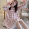 Pyjamas Women Princess Dress Adult Long Sleeved Pajamas Student Adorable Loungewear Sleepwear