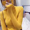 Img 8 - High Collar Slimming Fitted Sweater Women Long Sleeved Tops Sweater