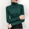 Img 10 - High Collar Slimming Fitted Sweater Women Long Sleeved Tops Sweater