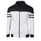 Jacket Mix Colours Thick Slim Look Stand Collar Cardigan Baseball Jersey Outerwear