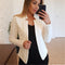 Img 6 - Europe Solid Colored Casual Blazer Tops Women Blazer