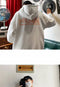 IMG 126 of cecLazy Sweatshirt Thick insHip-Hop Loose Tops Hooded Outerwear