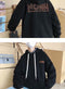 IMG 121 of cecLazy Sweatshirt Thick insHip-Hop Loose Tops Hooded Outerwear