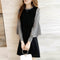 IMG 112 of Korean Dress Lotus Sleeve Trendy Slim Look Long Skirt Striped Skirt