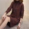Half-Height Collar Sweater Women Loose Korean Mid-Length Matching Outerwear