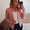 Img 4 - Europe Solid Colored Casual Blazer Tops Women Blazer