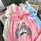 IMG 112 of Sweatshirt Women Double Layer Hooded Korean Thick Loose Student Adorable Outerwear