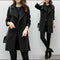Img 3 - Korean Elegant Women Wool Slim Look Plus Size Mid-Length Woolen Coat