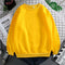 Thick Sweatshirt INS Loose All-Matching Solid Colored Couple Long Sleeved Women Outerwear