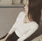 Img 4 - Korean V-Neck Pullover Button Slim Look Undershirt Sweater Women