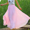 Img 3 - Korean All-Matching Fairy Dress Maxi Chiffon Flare Skirt Solid Colored Korea Trendy Beach Skirt