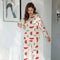 IMG 194 of Korean Round-Neck Long Sleeved Pajamas Women Casual Cozy Loose Teens Loungewear Sets Sleepwear