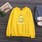 IMG 110 of Loose Thick Harajuku BFRound-Neck Sweatshirt Student Adorable Duck Long Sleeved Tops Japanese Outerwear