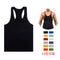 Img 1 - Hot Selling Fitness Europe Basic Sporty Tank Top Stretchable Cotton Solid Colored Men Tank Top