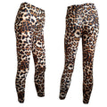 Img 3 - Women Europe Stretchable Silk Printed Leopard Stripes Ankle-Length Pants Leggings