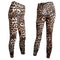 Img 3 - Women Europe Stretchable Silk Printed Leopard Stripes Ankle-Length Pants Leggings