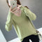 Img 2 - Yarn Under Undershirt Women Loose Slim Look Solid Colored Long Sleeved Sweater