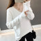 Img 3 - Yarn Under Undershirt Women Loose Slim Look Solid Colored Long Sleeved Sweater