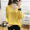 Img 4 - Yarn Under Undershirt Women Loose Slim Look Solid Colored Long Sleeved Sweater
