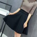Img 2 - Skirt Plus Size High Waist Anti-Exposed Flare Pleated Skirt