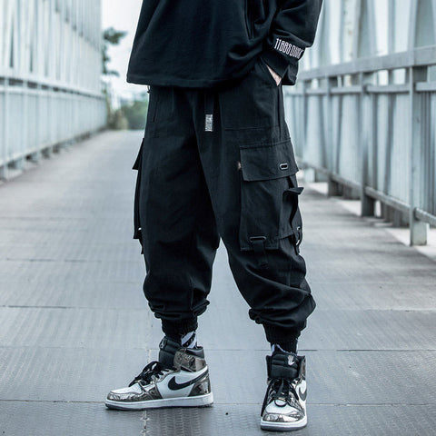 Img 6 - Street Style Men Loose Hip-Hop Trendy INS Jogger Jogger Cargo Pants