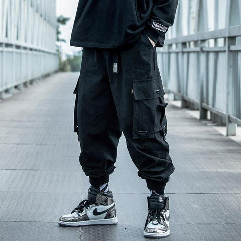 Street Style Men Loose Hip-Hop Trendy INS Jogger Jogger Cargo Pants