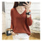 Img 5 - Yarn Under Undershirt Women Loose Slim Look Solid Colored Long Sleeved Sweater