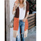 Img 11 - Color-Matching Long Matching Knitted Cardigan Rainbow Spliced Sweater