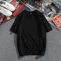 Img 10 - Cotton Summer Korean Loose Tops Round-Neck Short Sleeve Half Sleeved Men T-Shirt