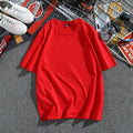 Img 8 - Cotton Summer Korean Loose Tops Round-Neck Short Sleeve Half Sleeved Men T-Shirt