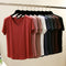 Img 1 - Summer V-Neck Short Sleeve T-Shirt Korean Loose Slim Look Undershirt Modal Minimalist Plus Size Women Tops