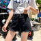 Img 2 - Summer Korean Loose Niche Burr Hot Pants Cotton Plus Size Denim Shorts Women