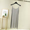 Img 15 - Summer Modal Round-Neck Slip Dress Korean Mid-Length Solid Colored Camisole Dress