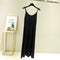 Img 8 - Summer Modal Round-Neck Slip Dress Korean Mid-Length Solid Colored Camisole Dress