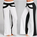 Img 6 - Europe Women Trendy Casual Mix Colours Color-Matching Wide Leg Pants