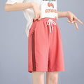 Img 11 - ins Gym Shorts Women Summer Student Harajuku bfKorea Pants Jogging Loose Bermuda Shorts