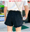 IMG 118 of Summer Korean Loose Niche Burr Hot Pants Cotton Plus Size Denim Shorts Women Shorts