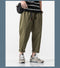 IMG 116 of Summer Casual Pants Men Cargo Ankle-Length Loose Straight Harem Trendy Korean Pants