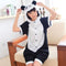 Summer Cartoon Animal One-Piece Pajamas Short Sleeve Men Women Cotton Adorable Couple Panda Home Sleepwear