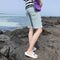 Img 3 - Popular Inspired Trendy Handsome Ripped Denim Summer Mid-Length Loose Shorts Men