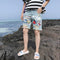 IMG 112 of Popular Inspired Trendy Handsome Ripped Denim Summer Mid-Length Loose Shorts Men Shorts