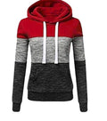 IMG 115 of Thick Long Sleeved Hoodies Spliced Loose Student Tops Women Solid Colored Sweatshirt Outerwear