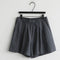 Img 5 - Line All-Matching Slim Look Women Mori Plus Size Wide Leg Culottes Bermuda Shorts Casual Loose Cotton Blend Summer