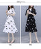 Img 8 - Summer Loose Poker Dot Mid-Length Dress Korean Casual V-Neck Flare Sleeves Women Dress