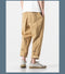 IMG 113 of Summer Casual Pants Men Cargo Ankle-Length Loose Straight Harem Trendy Korean Pants